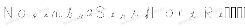 NovembraSerifFont Re字体转换